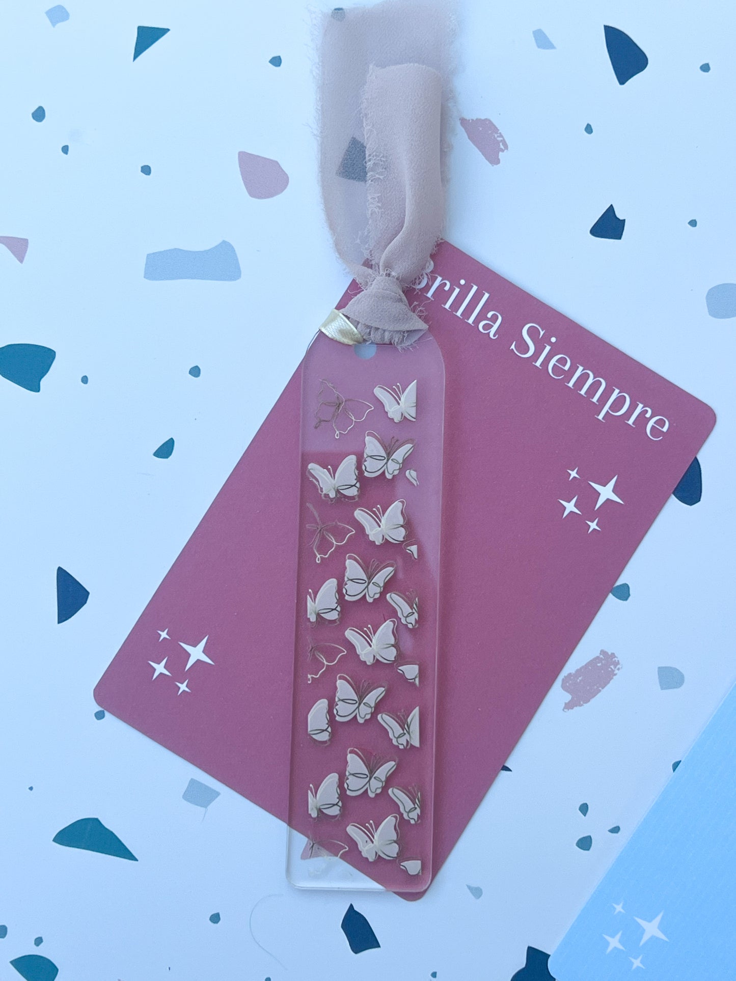 Separador de libros + tarjetita Día de la Mujer