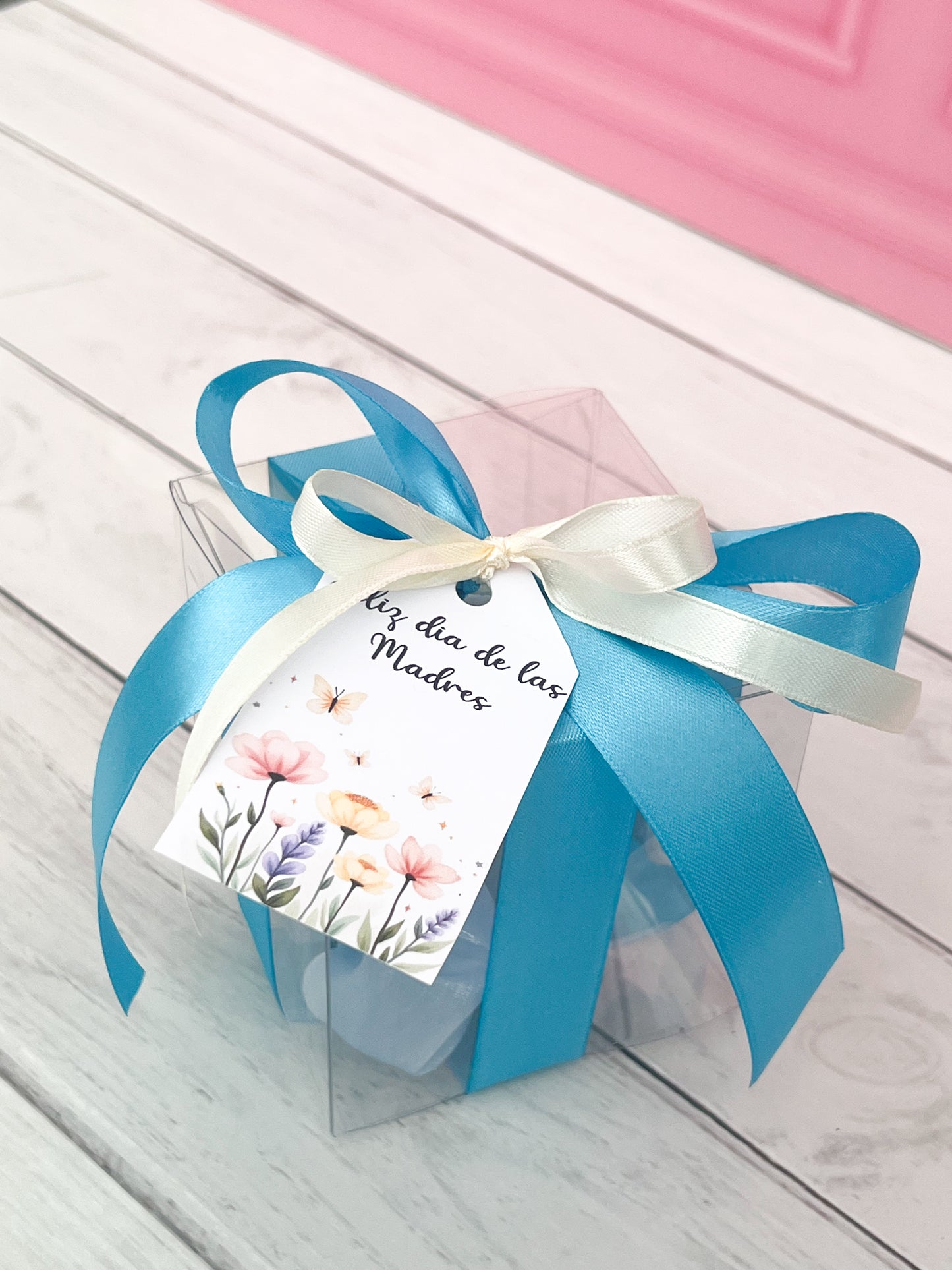Set scrunchie + gancho en forma de flor