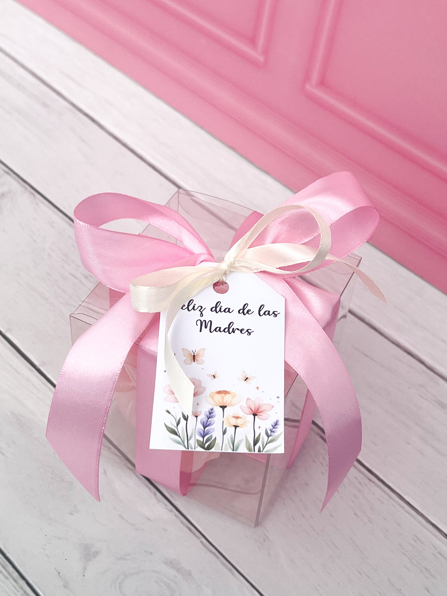 Set scrunchie + gancho en forma de flor