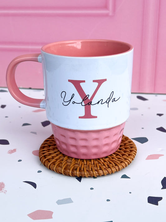 Taza personalizada apilable 10 onz