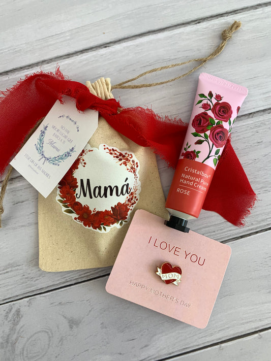 Set crema de manos + pin MOM
