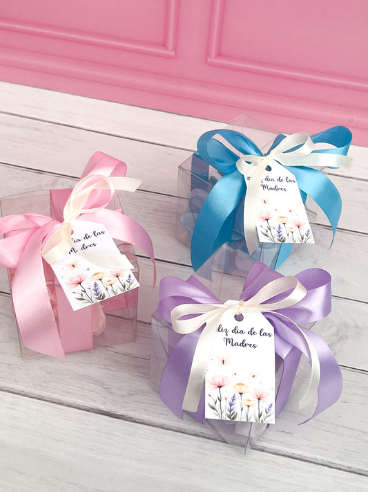 Set scrunchie + gancho en forma de flor