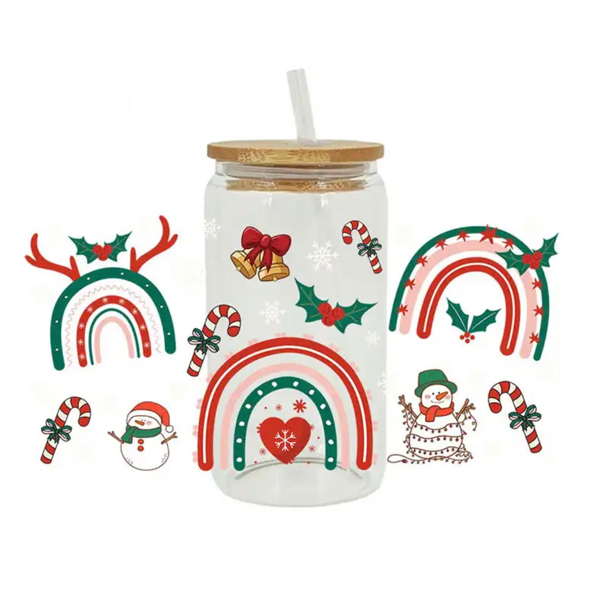 Vaso Cristal Navidad 🎅🏼 - 12 Onz