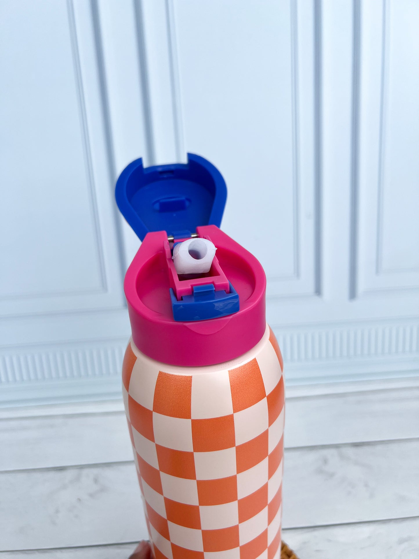 Termo térmico cuadros naranja