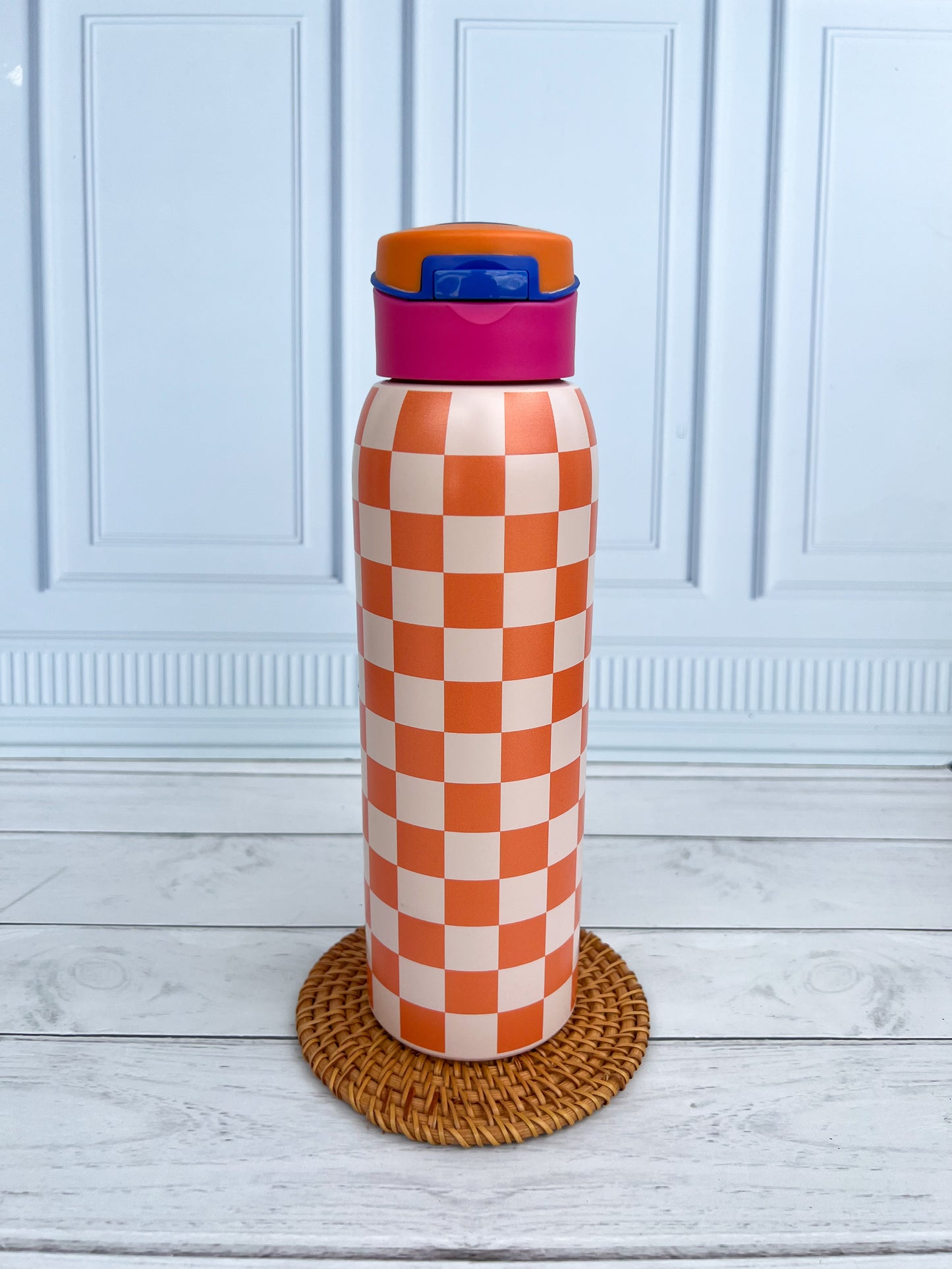 Termo térmico cuadros naranja