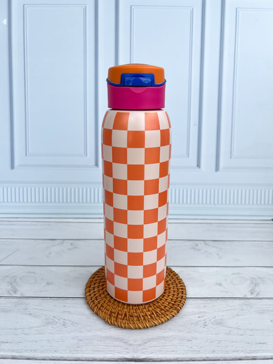 Termo térmico cuadros naranja